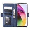 OnePlus 8 Wallet Schutzhülle mit Magnetverschluss - Blau
