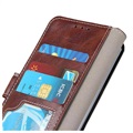 OnePlus Nord CE 2 Lite 5G Wallet Schutzhülle mit Magnetverschluss - Braun