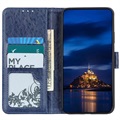 Samsung Galaxy A41 Wallet Schutzhülle mit Magnetverschluss - Blau