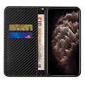 Samsung Galaxy S22 5G Wallet Schutzhülle - Karbonfaser - Schwarz