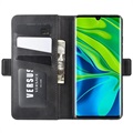 Xiaomi Mi Note 10/10 Pro Wallet Schutzhülle mit Magnetverschluss - Schwarz