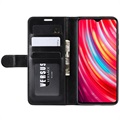Xiaomi Redmi Note 8 Pro Wallet Schutzhülle mit Magnetverschluss - Schwarz