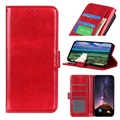 Motorola Edge 20 Lite Schutzhülle mit Geldbörse und Standfunktion - Rot