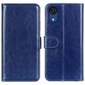 Samsung Galaxy A03 Core Wallet Schutzhülle mit Magnetverschluss - Blau