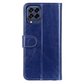Samsung Galaxy M53 Wallet Hülle mit Magnetverschluss - Blau