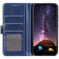 Samsung Galaxy M53 Wallet Hülle mit Magnetverschluss - Blau