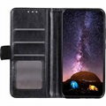 Samsung Galaxy S22 Ultra 5G Wallet Schutzhülle mit Magnetverschluss - Schwarz