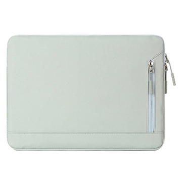 Wasserabweisende elegante Oxford Laptop-Tasche m. Seitentasche - 15.6" - Grün