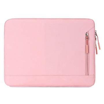 Wasserabweisende elegante Oxford Laptop-Tasche m. Seitentasche - 15.6" - Rosa