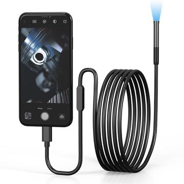 Wasserdichte 8mm Endoskopkamera für iPhone, iPad, Smartphones, Tablet - 3m