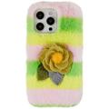 3D Plush Pelziger Winter iPhone 14 Pro TPU Hülle