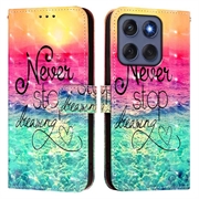 Motorola Edge 60/60 Fusion Wonder Serie Wallet Hülle - Nie aufhören zu träumen