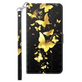 Wonder Series Sony Xperia 5 III Wallet Hülle - Gold Schmetterling
