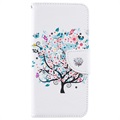 Wonder Series Samsung Galaxy A50 Hülle mit Geldbörse - Blühender Baum