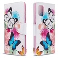 Wonder Series Samsung Galaxy A71 Wallet Schutzhülle - Schmetterlinge
