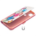 Wonder Series Xiaomi Redmi 9C, Redmi 9C NFC Schutzhülle mit Geldbörse - Schmetterlinge