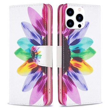 iPhone 16 Pro Max Wonder Serie Wallet Hülle - Blume