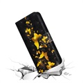 Wonder Serie OnePlus 8 Wallet Hülle - Gold Schmetterling