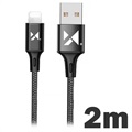 Wozinsky Data & Ladekabel - USB-A/Lightning - 2m - Schwarz