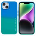 X-Level Rainbow iPhone 14 Plus TPU Hülle - Grün / Blau