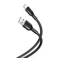 XO NB212 USB-A / USB-C Kabel - 2.1A, 1m - Schwarz