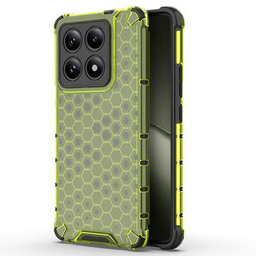 Xiaomi 14T Honeycomb Armored Hybrid Hülle - Grün