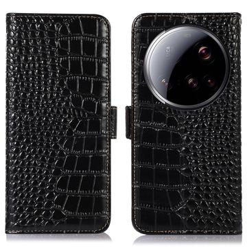 Xiaomi 15 Ultra Crocodile Serie Lederhülle mit Geldbörse mit RFID