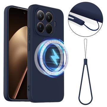 Xiaomi 15T Pro Liquid Silikonhülle - MagSafe-kompatibel - Dunkel Blau