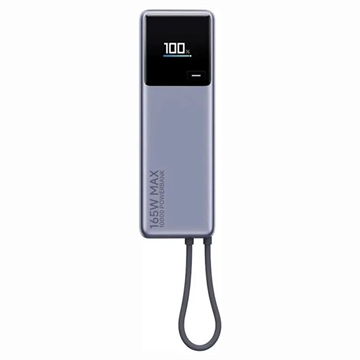 Xiaomi 165W Power Bank mit integriertem USB-C Kabel 10000mAh - Grau