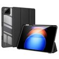 Xiaomi Pad 6S Pro 12.4 Dux Ducis Toby Tri-Fold Smart Folio Hülle - Schwarz