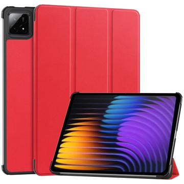 Xiaomi Pad 7, Pad 7 Pro Tri-Fold Serie Smart Folio Hülle - Rot