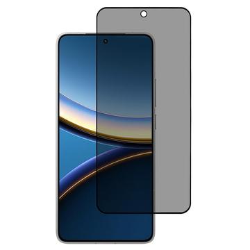 Xiaomi Poco F7 Pro Privacy Full Cover Panzerglas - Schwarz Rand