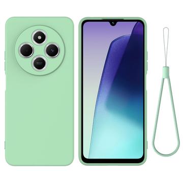 Xiaomi Redmi A3 Pro Liquid Silikonhülle mit Handschlaufe - Grün