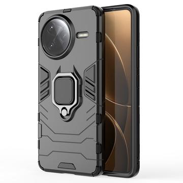 Xiaomi Redmi K80 Pro/Poco F7 Ultra Hybrid-Hülle mit Ringhalterung - Schwarz