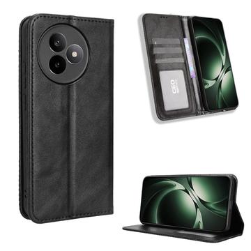 Xiaomi Redmi K80 Ultra Retro Wallet Schutzhülle mit Magnetverschluss - Schwarz
