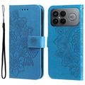 Xiaomi Redmi K90 Pro Max/Poco F8 Ultra Mandala Serie Wallet Hülle - Blau