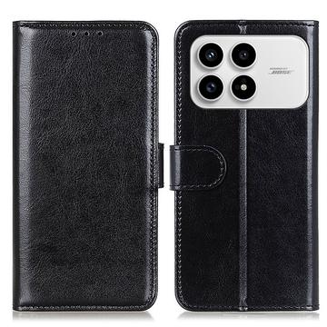 Xiaomi Redmi K90/Poco F8 Pro Wallet Hülle mit Ständer - Schwarz