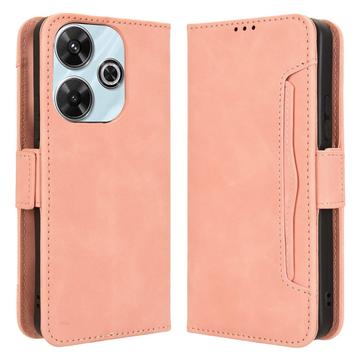 Xiaomi Redmi Note 13R/Redmi 13/Poco M6 4G Wallet Hülle mit Kartenhalter - Rosa