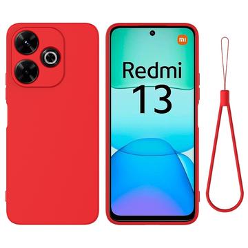Xiaomi Redmi Note 13R/Redmi 13/Poco M6 4G Liquid Silikonhülle - Rot