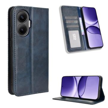 Xiaomi Redmi Turbo 4 Pro Retro Wallet Schutzhülle mit Magnetverschluss - Blau