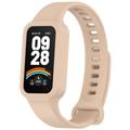 Xiaomi Smart Band 9 Active/Redmi Band 3 Ersatz-Silikonarmband mit integriertem Rahmen - Rosa