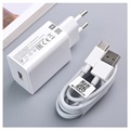 Xiaomi USB Ladegerät & USB-C Kabel MDY-11-EP - 3A, 22.5W - Weiß