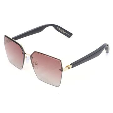 Y10 Smart Glasses mit Bluetooth 5.3, Mikrofon, UV-Schutz - Schwarz