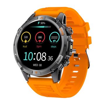 YK15 IP68 Wasserdichte Outdoor-Smartwatch mit Bluetooth-Anruf - Orange
