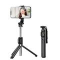 Z8 Bluetooth Selfie Stick Stativ mit abnehmbarer Fernbedienung - Schwarz