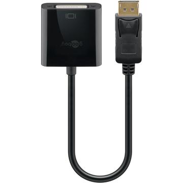 Goobay DisplayPort 1.2 / DVI-D Adapter Kabel - Vernickelter