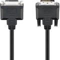 Goobay Dual Link DVI-D Full HD Verlängerungskabel - 2m - Vernickelter - Schwarz