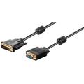 Goobay DVI-I / Full HD VGA Kabel - 2m - Vergoldet