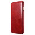 iPhone 7 Plus iCarer Curved Edge Vintage Leder Flip Case