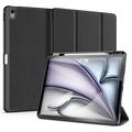 iPad Air 13 2024/2025 Dux Ducis Domo Tri-Fold Smart Folio Hülle - Schwarz